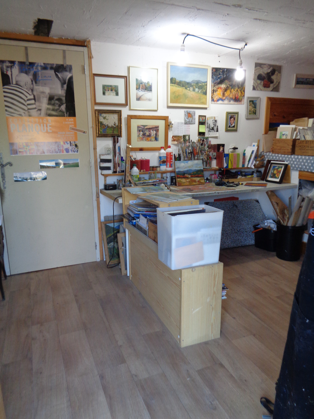 Photo de Monique Chretien artiste peintre, intérieur